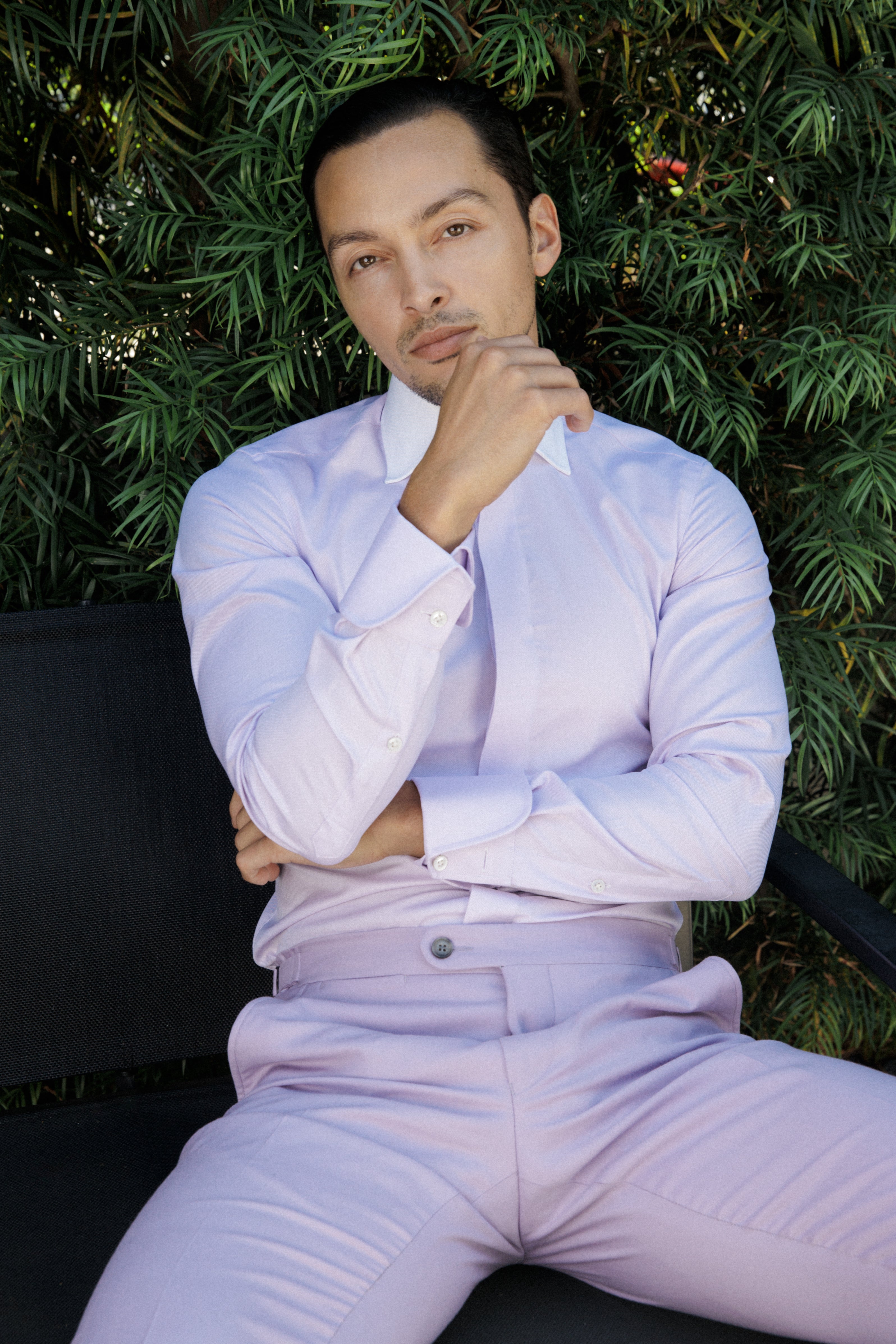 Refined pastel menswear for summer events- Klein Epstein Parker Custom Shoes and Custom Suits