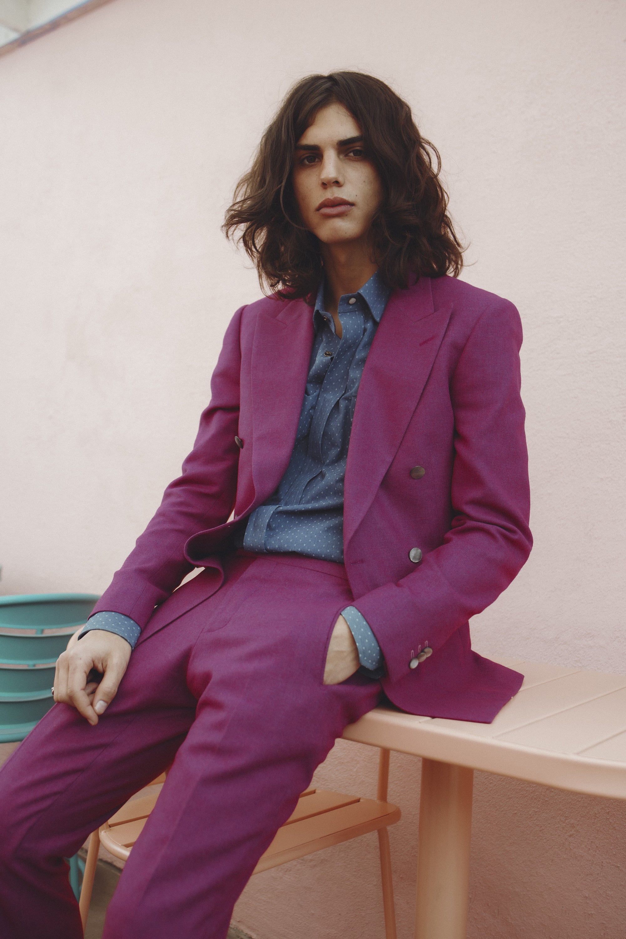 Tailored suit details