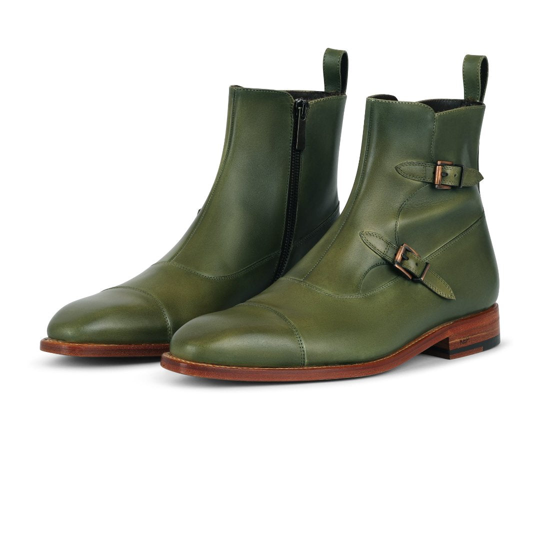 Jade Buckle Boot Image_40 Klein Epstein Parker Custom Suit and shoes