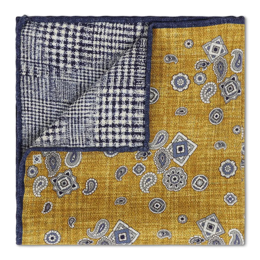 Double Sided Yellow Paisley and Blue Plaid Image_77-ezgif.com-resize Klein Epstein Parker Custom Suit and shoes