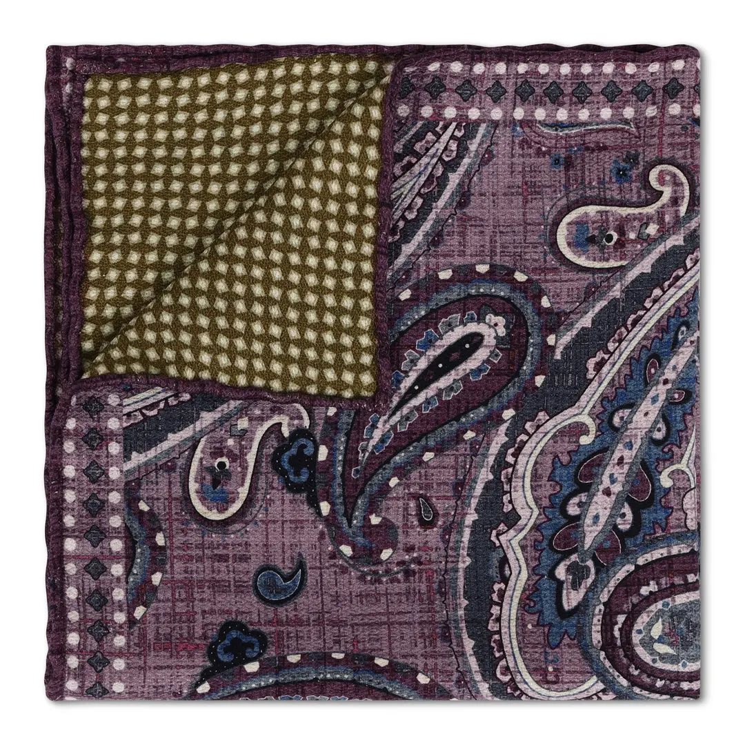 Double Sided Purple Paisley and Green Dots Image_78-ezgif.com-resize Klein Epstein Parker Custom Suit and shoes