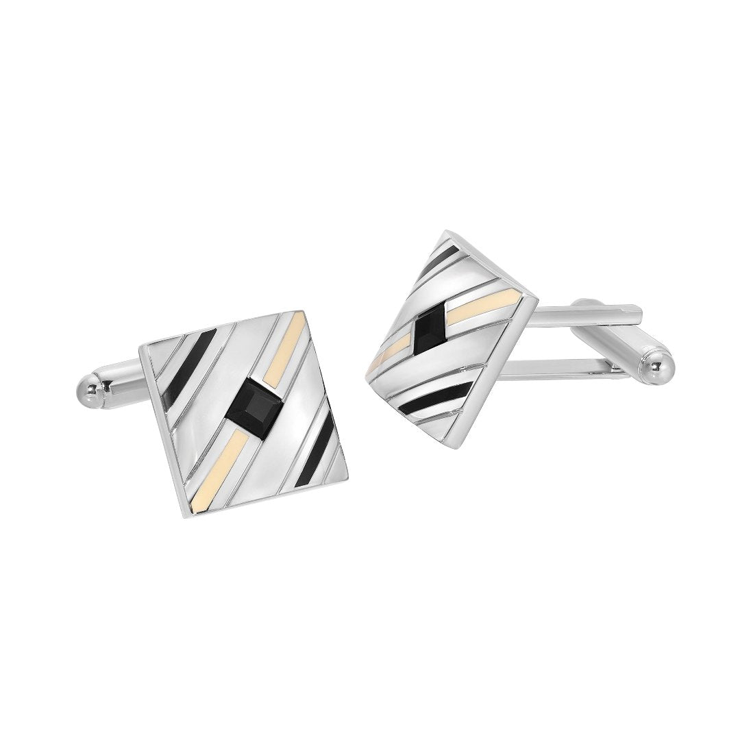 Onyx Stuff Cuff Links Image_93 Klein Epstein Parker Custom Suit and shoes