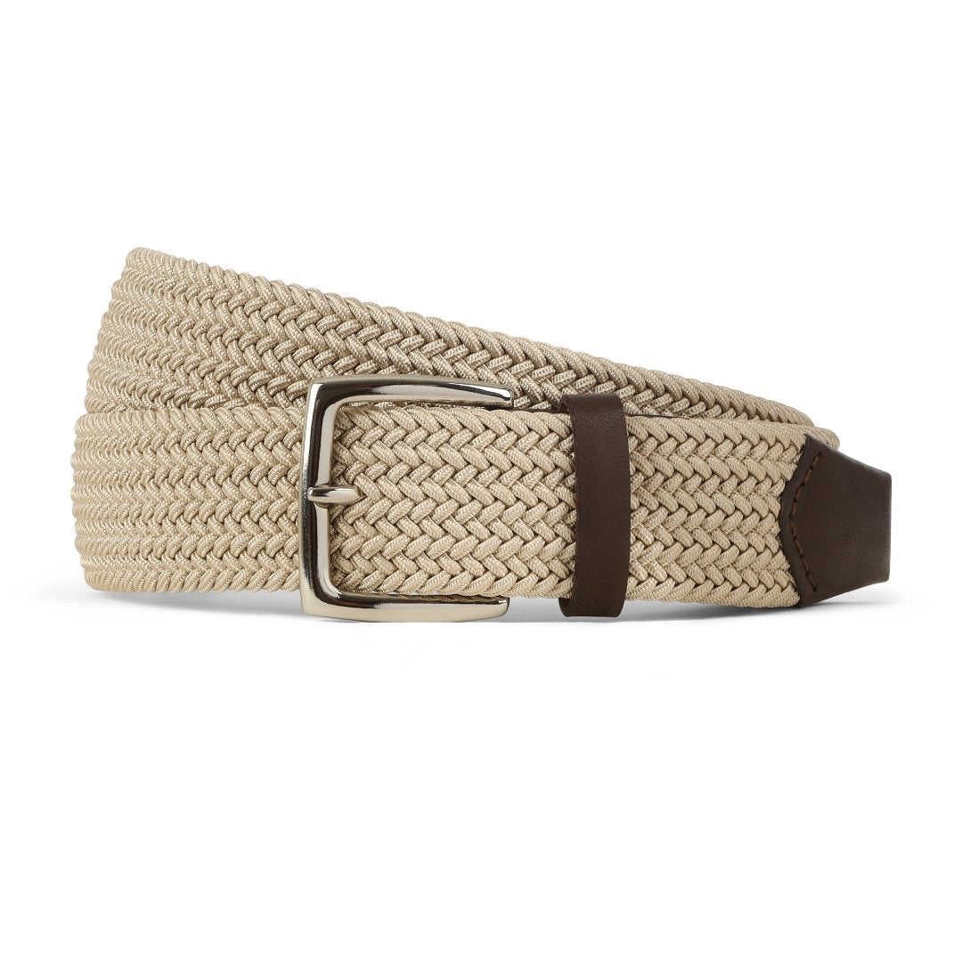 Sand Fabric Braided Belt 237 Klein Epstein Parker Custom Suit and shoes