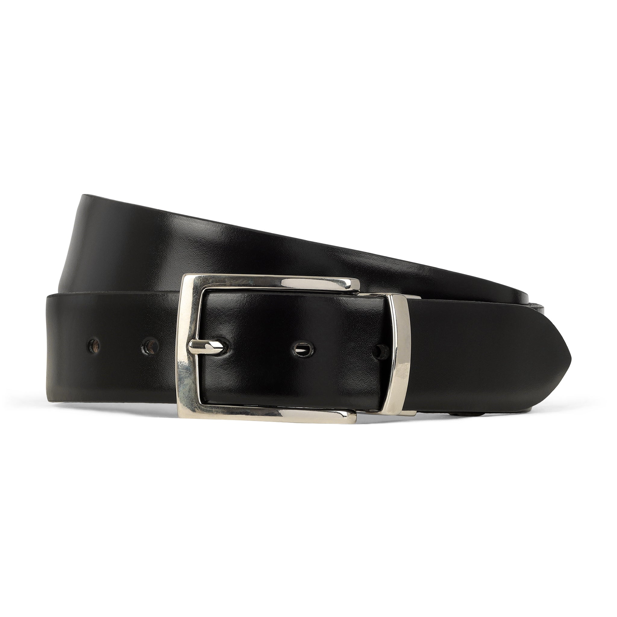 Double Face Luxury Black/Dark Brown Leather Belt 269 Klein Epstein Parker Custom Suit and shoes