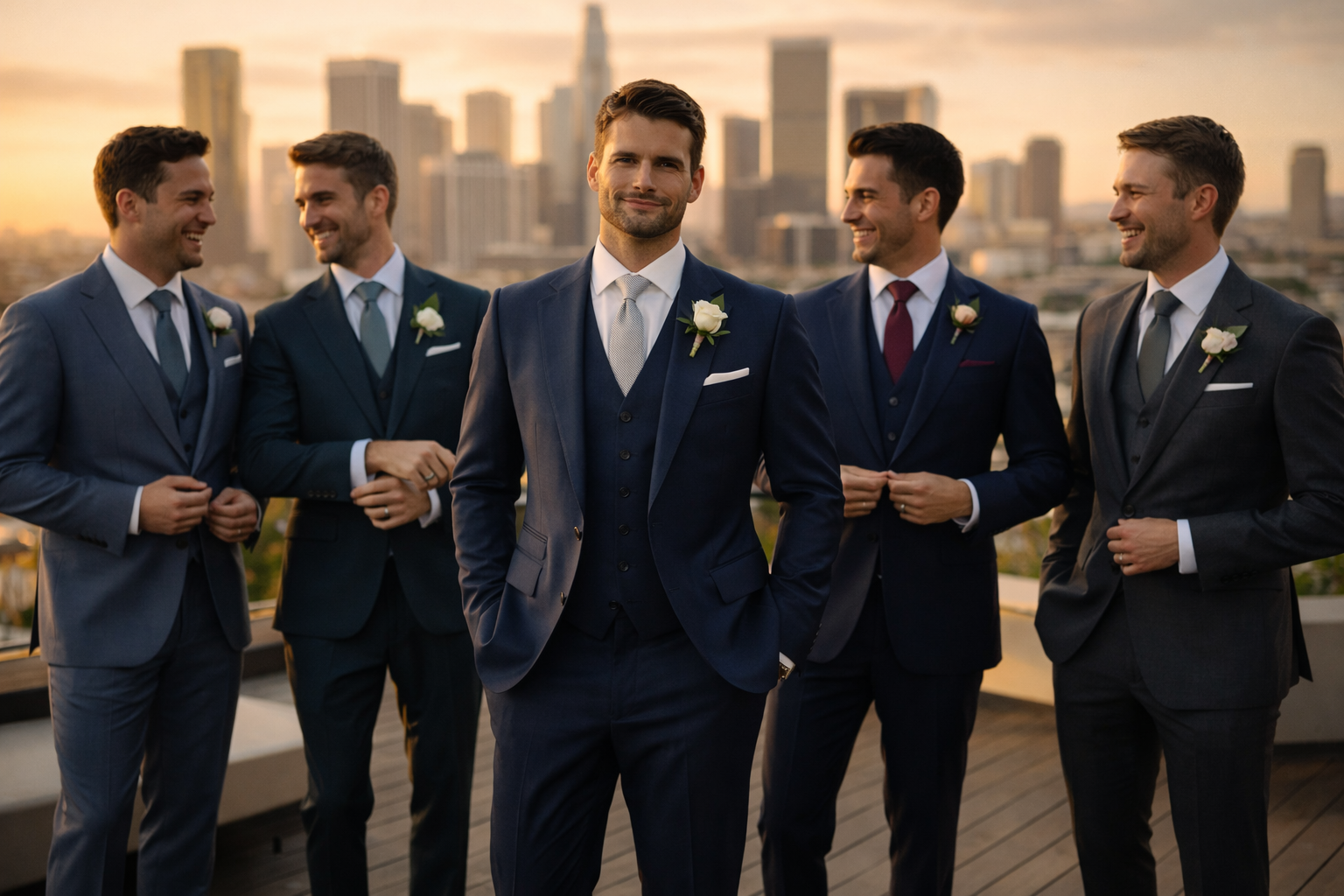 Groom Groomsmen Custom Suit Ideas 2026 | Klein Epstein Parker