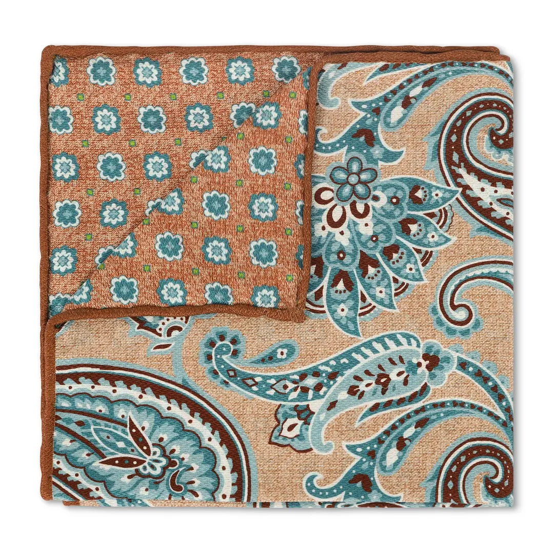 Burnt Orange Floral Paisley Bloom