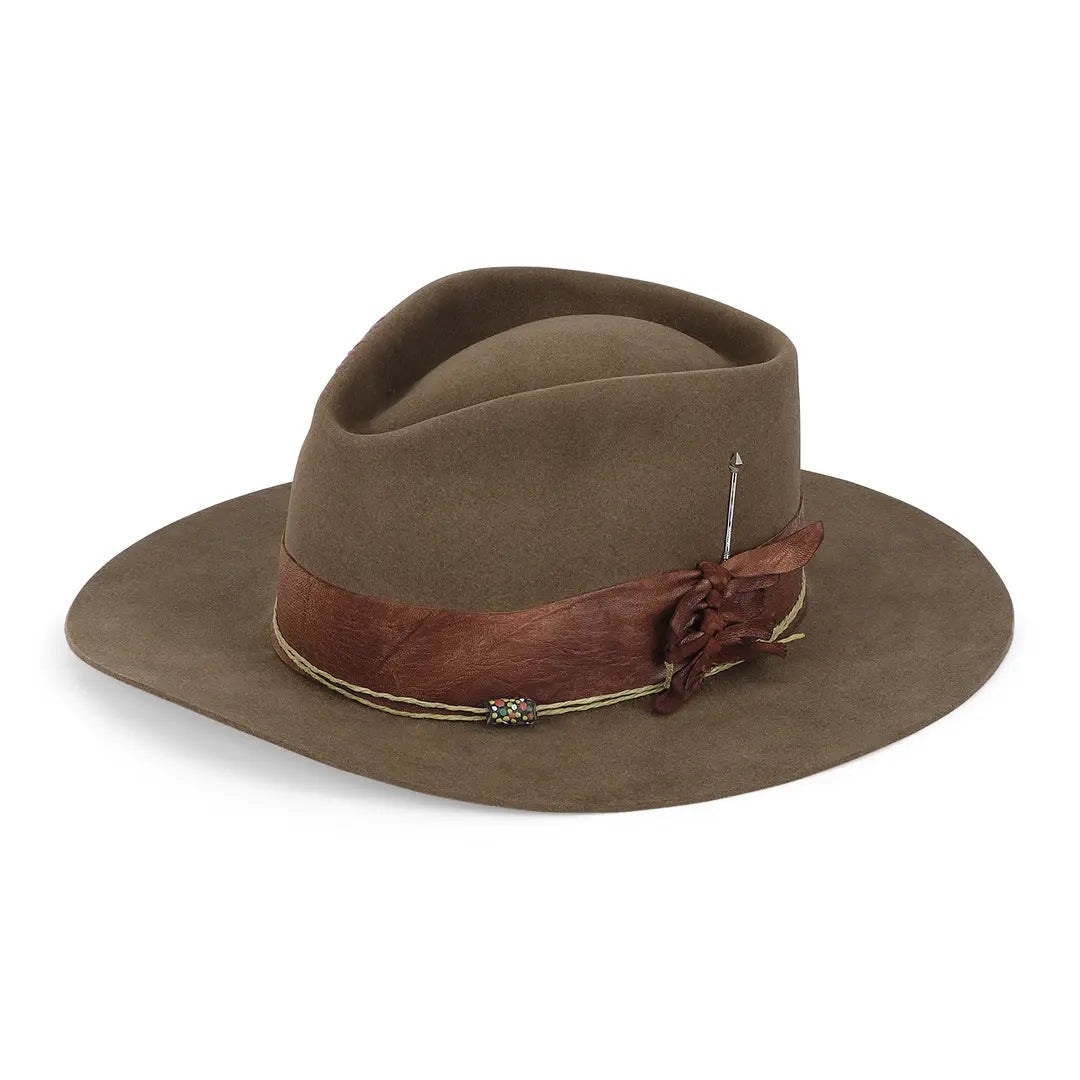 Meshika Brown Beaver Fedora