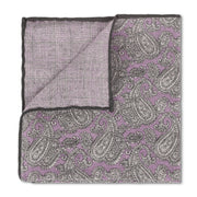 Load image into Gallery viewer, Paisley &amp; Plaid violet double face
