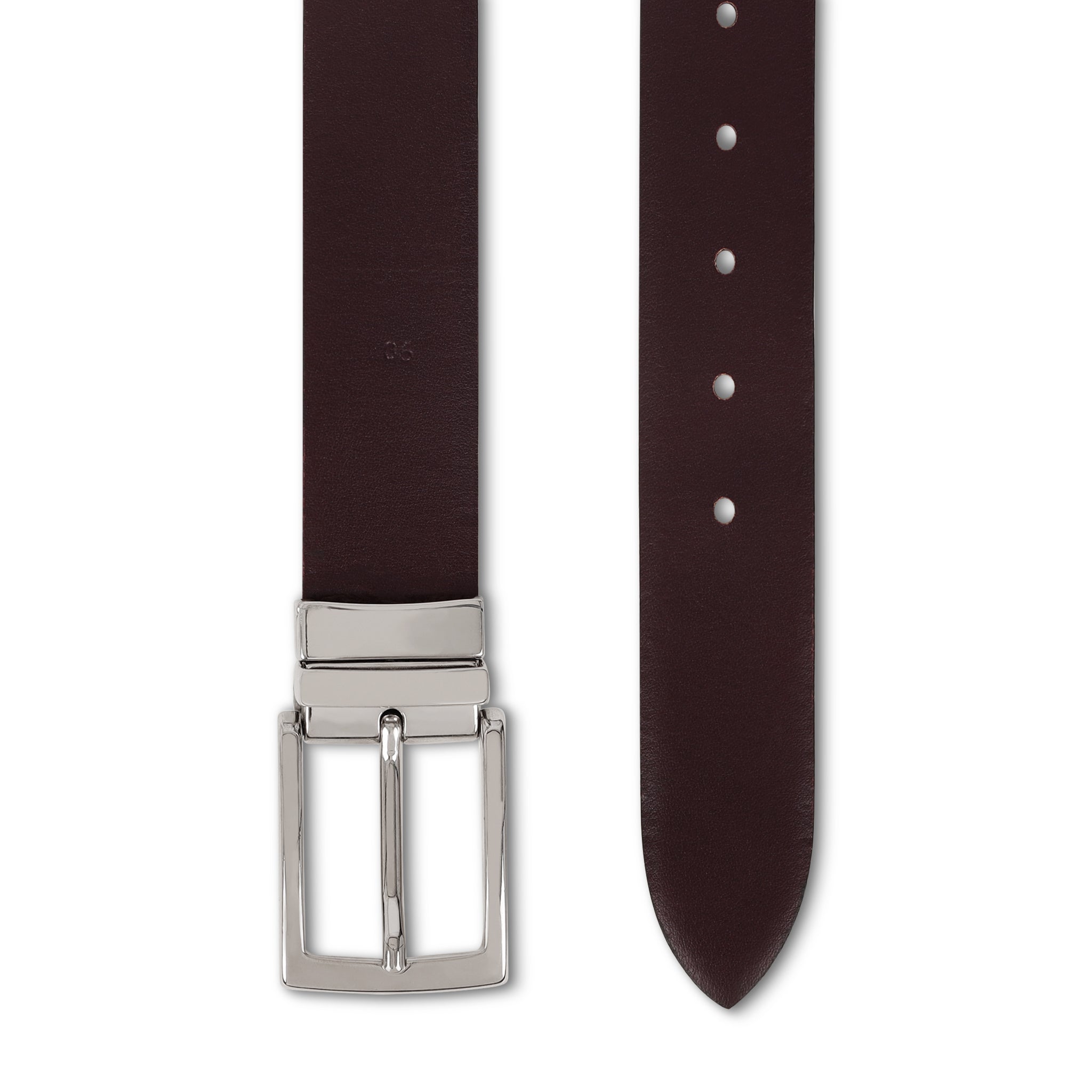Double Face Luxury Black/Dark Brown Leather Belt