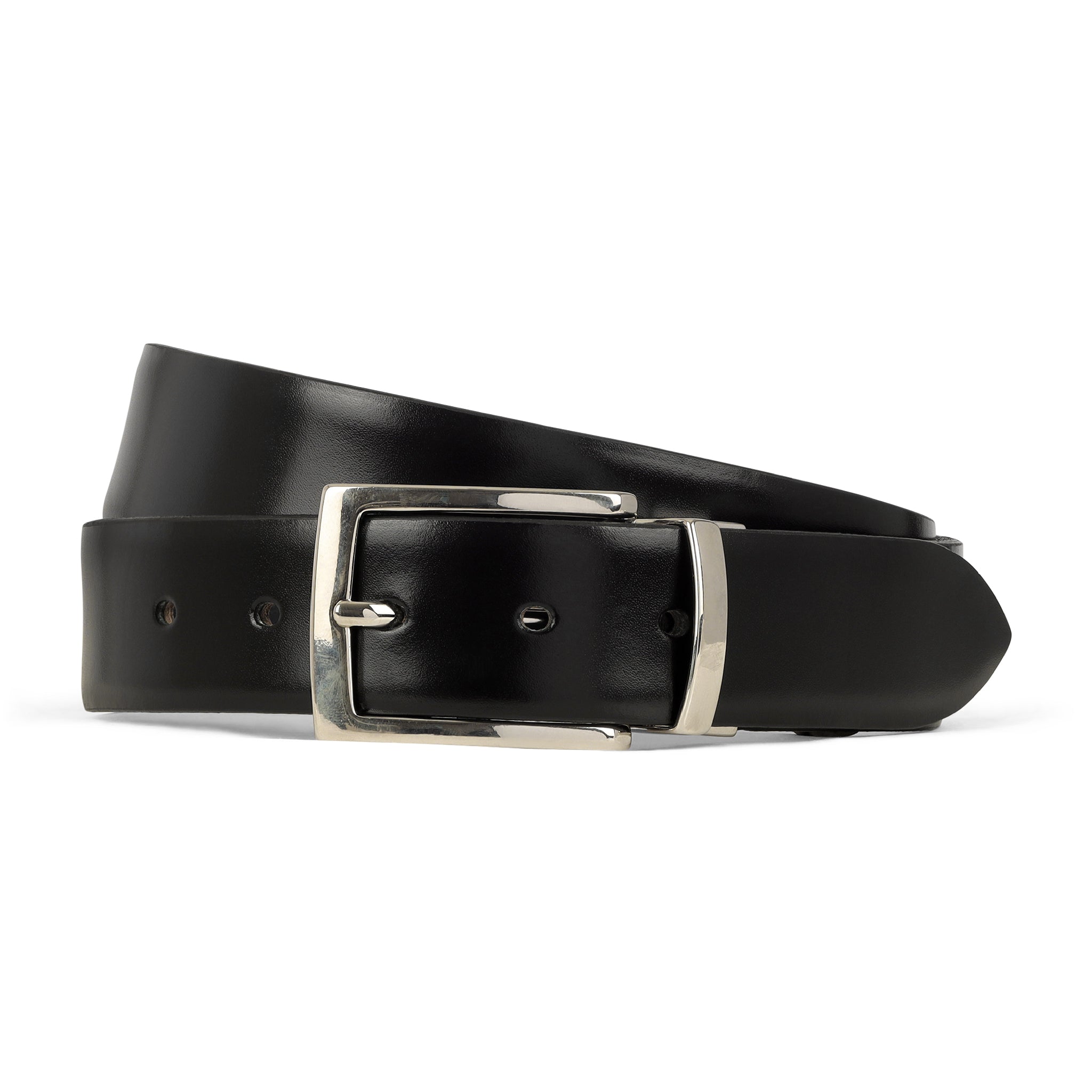 Elegance Versatile Custom Fashion K.E.P. Double-Face Belt: Black/Bordeaux |